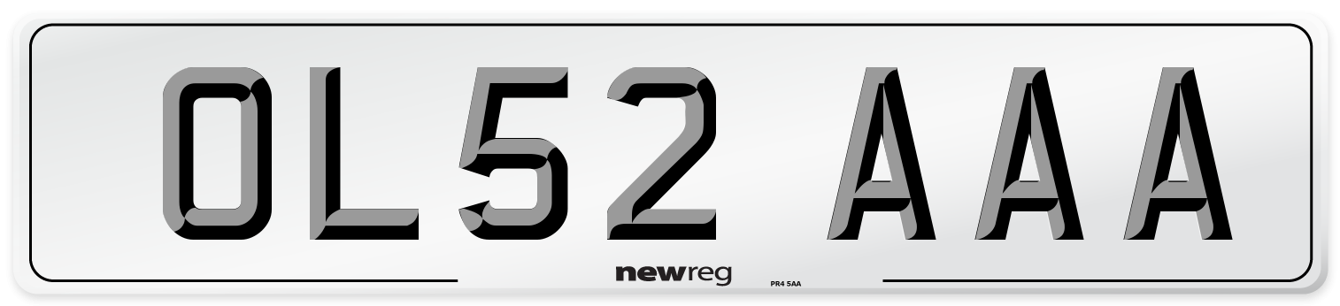 OL52 AAA Number Plate from New Reg